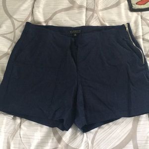 eloquii Navy Blue Dress Shorts